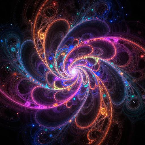 Neon Cyberpunk Fractal Generator