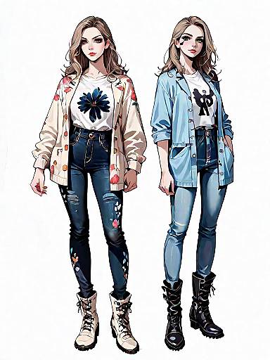 Casual Urban Woman in Teddy Jacket