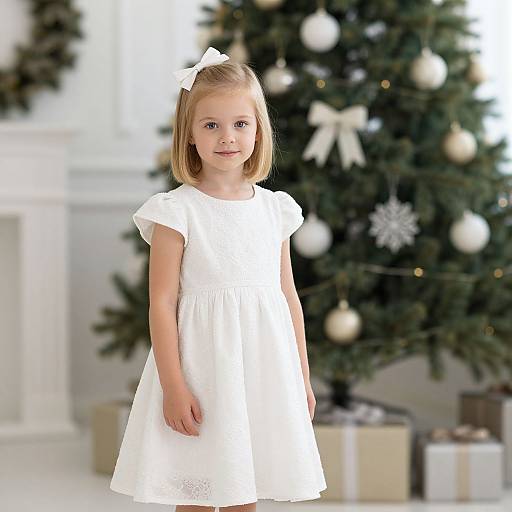 First Christmas Dress with Tree