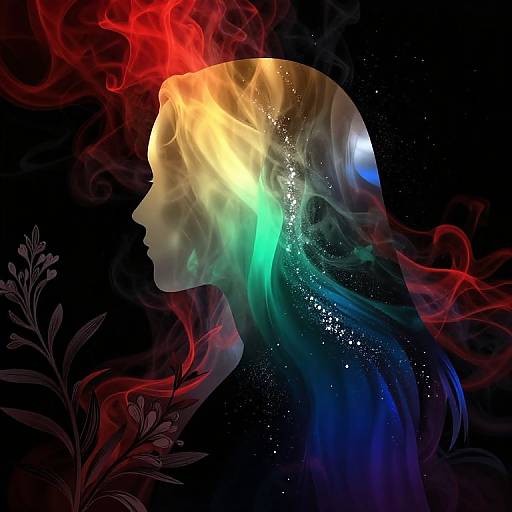 Surreal Metallic Rainbow Illusion