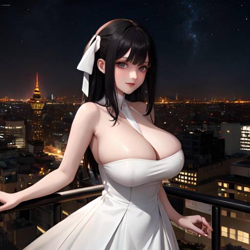 Majestic Night Cityscape with Tohru Honda