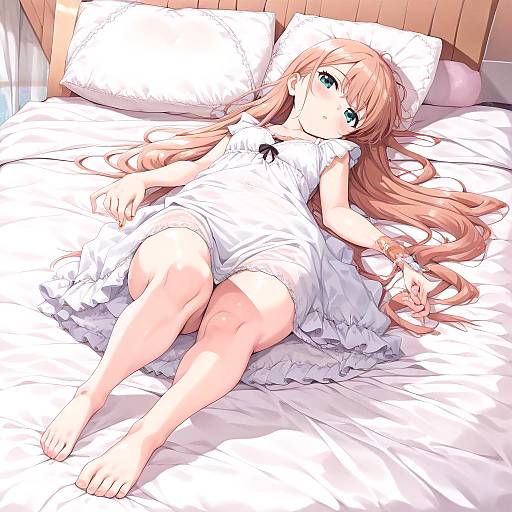 Intricate Masterpiece of a Girl on Bed