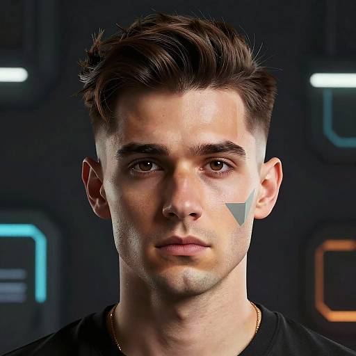 Cyberpunk Crew Cut Digital Art