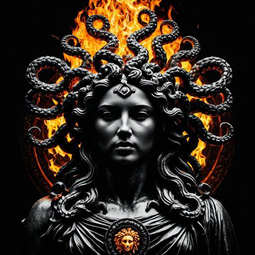Chiaroscuro Medusa Logo Illustration