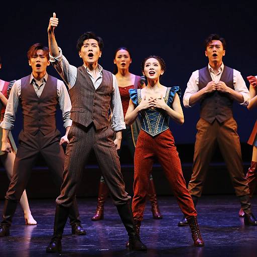 Dynamic Theatrical Performance Scene