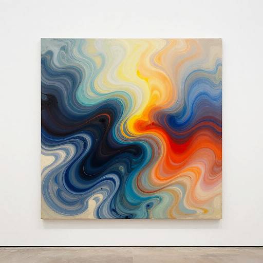 Abstract Fluid Art with Vibrant Gradients