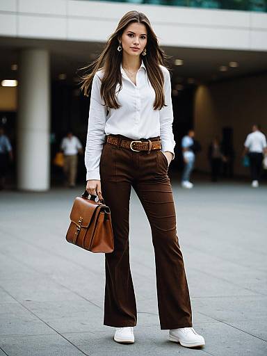 Realistic Female in Casual Costume