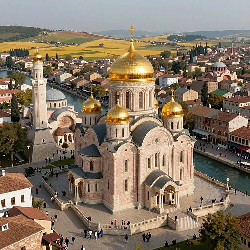 Byzantine-Inspired Fantasy Cityscape