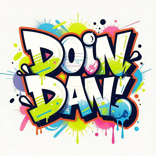 Bold Graffiti-Style Word Art Design