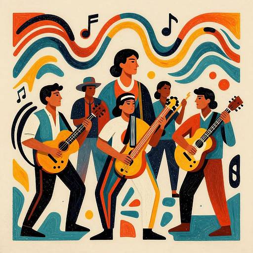 Abstract Caifanes Muralism Art