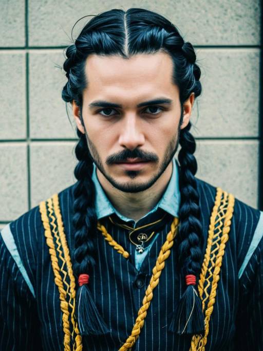 Cosplay Portrait with Braided Hairstyle