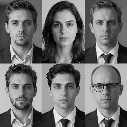 Monochrome Portraits of Diverse Individuals