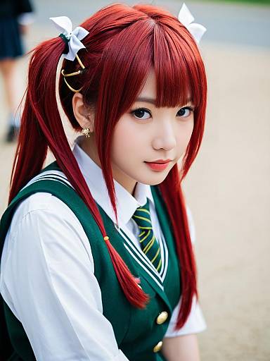 Lifestyle costume photo of Andou ringo. Cosplay clothes