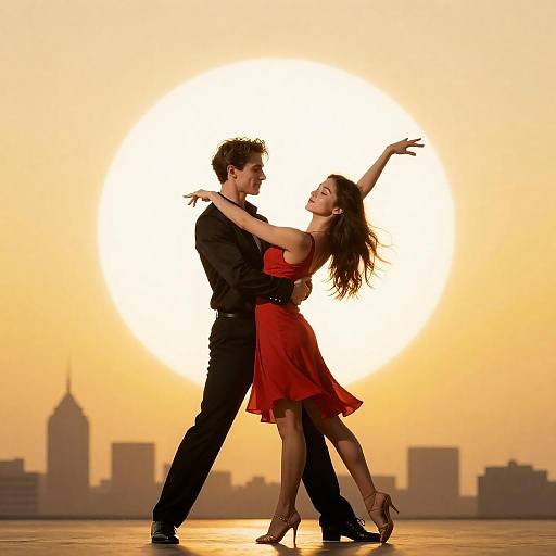 Joyful Dance Beneath a Bright Sun