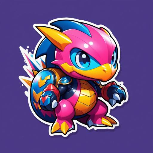 Cute Carchacrok Superhero Sticker Art