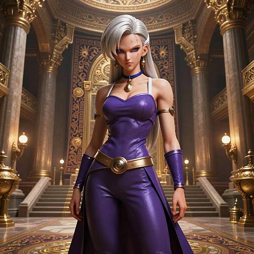 Bulma in Giger-Style Royal Court