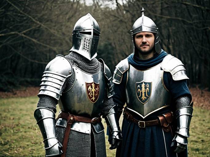 Adult Knight Costume Face Swap Concept