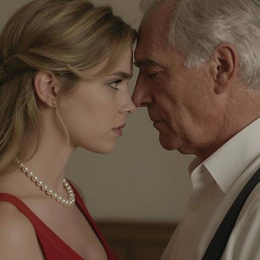 Intimate Close-Up of Generational Connection