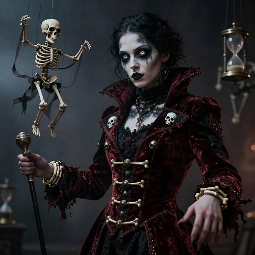 Arcane Circus Necromancer Ringmaster Portrait