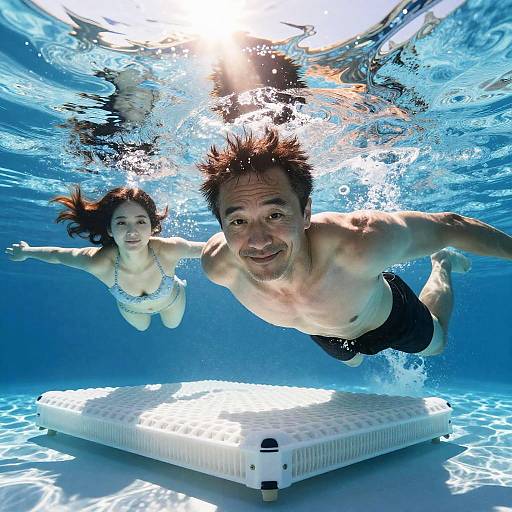 Realistic Underwater Shojo Pool Ad