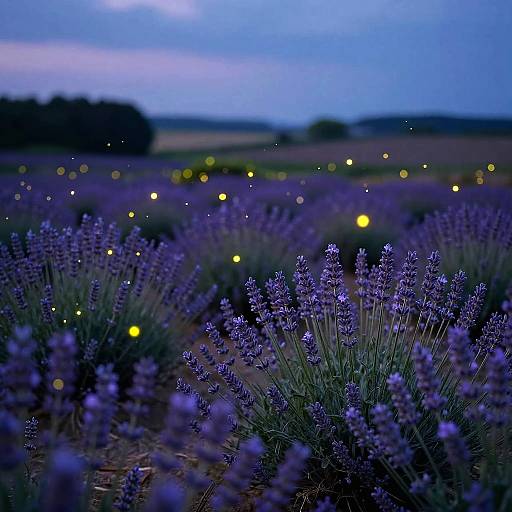 Magical Twilight Lavender Field