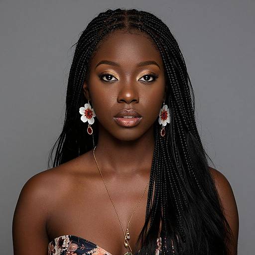 Realistic Portrait of African Woman