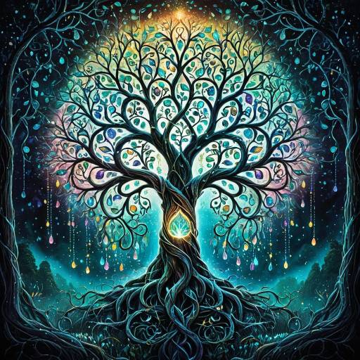 Ethereal Surreal Tree of Life Art Ethereal Surreal Tree of Life Art