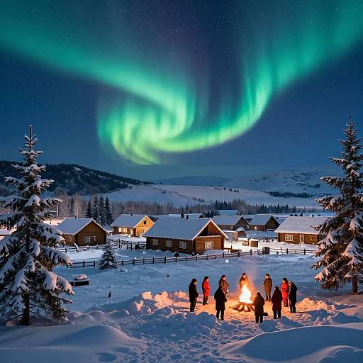 Cozy Whiteland Village in Snowfield