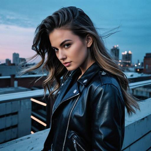 Urban Fashion Editorial with Half-Up Twist