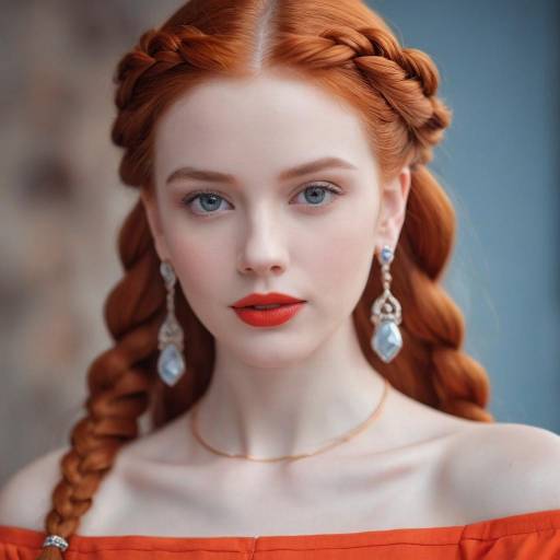Vibrant Portrait of a Girl with Jewelry
