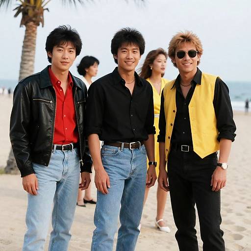 80s Beach Gathering with Friends