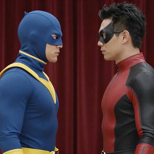 Epic Confrontation of Two Superheroes