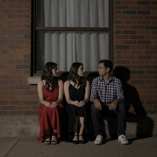 Moody Trio on Brick Sidewalk