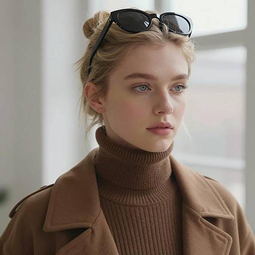 Young Woman in Brown Modest Fashion