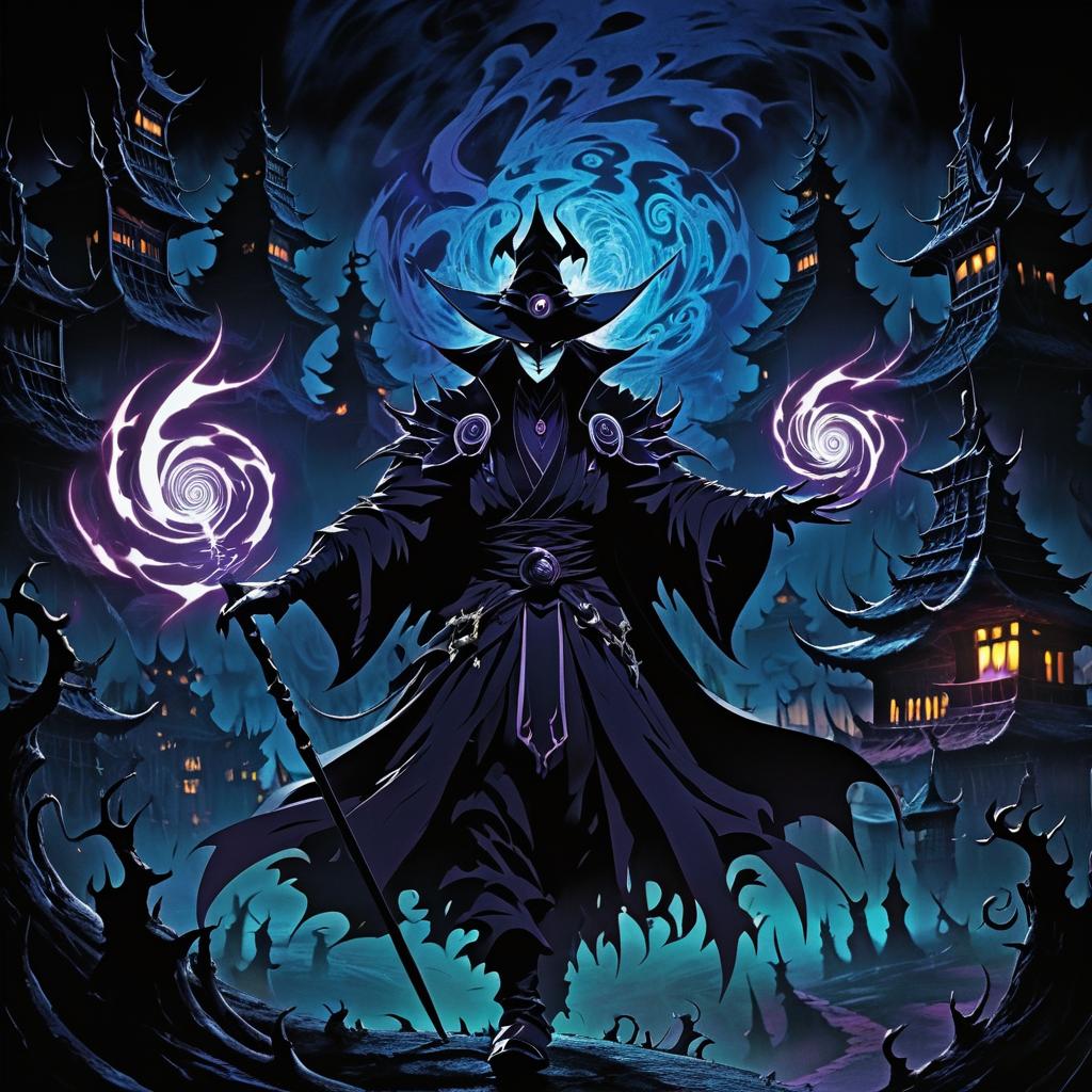 Sinister Warlock in a Cursed Village