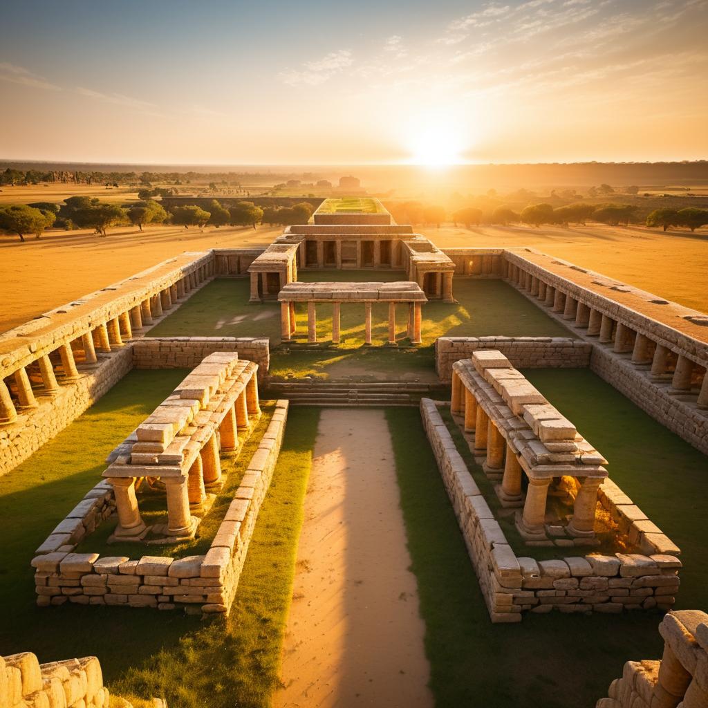 Golden Hour at Ancient Ruins