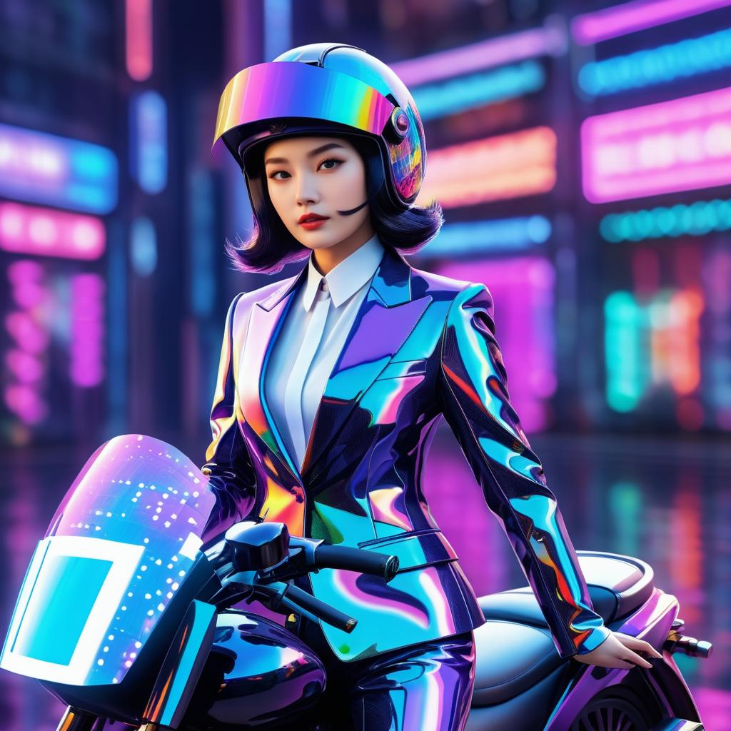 Futuristic Fashion: Quirky Metaverse Woman