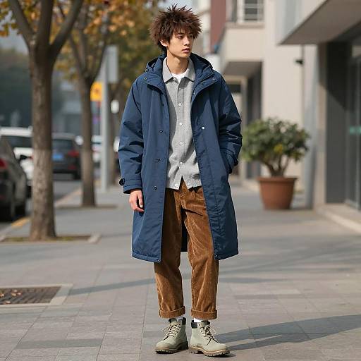 Midnight Hero in Urban Autumn Fashion