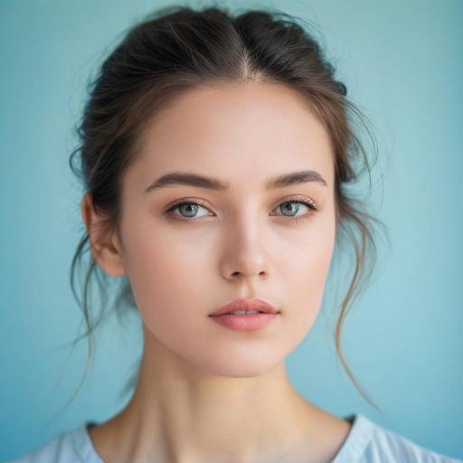 Young Woman with Natural Makeup