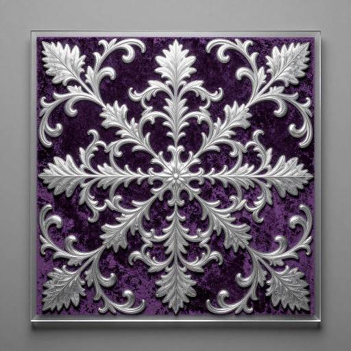 Baroque Scrollwork on Royal Purple Velvet