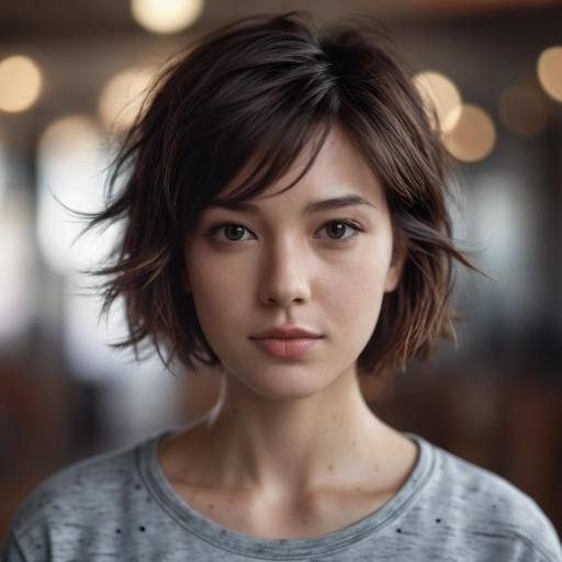 Realistic Portrait of a Girl with Freckles