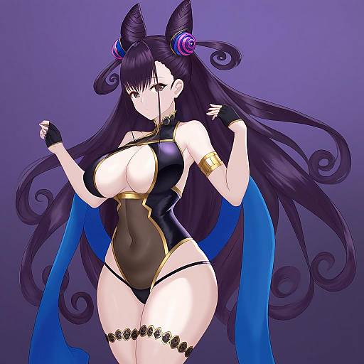 Illustration of Murasaki shikibu (swimsuit rider) (fate), fate/grand order in the style of Panties (pantsu-pirate)