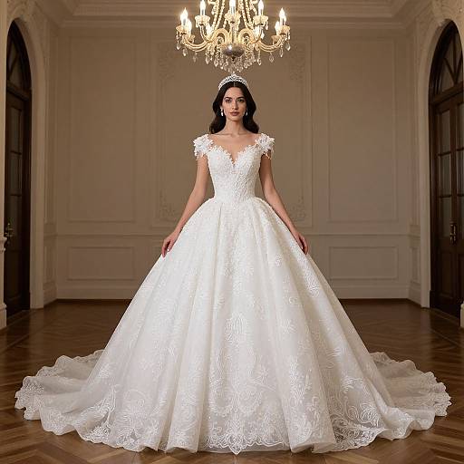 Princess-Inspired Elegant Wedding Dress