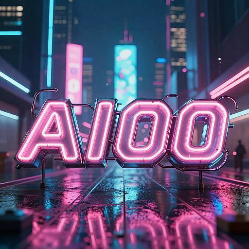 Cyberpunk Aero Font Neon Glow