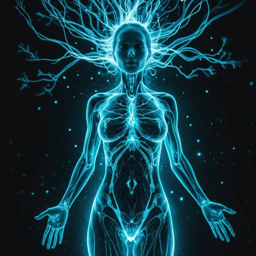Bioluminescent Woman in Atomic Breakdown