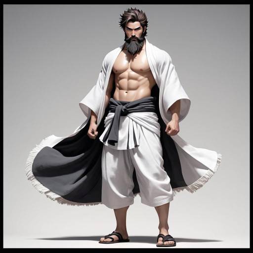 Strong Male in Japanese Streetwear Portrait Strong Male in Japanese Streetwear Portrait