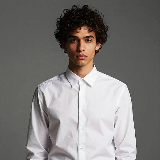 Kinky Curls Male Fashion Portrait