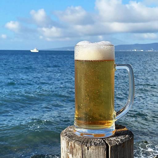 Frothy Beer Mug by Ocean