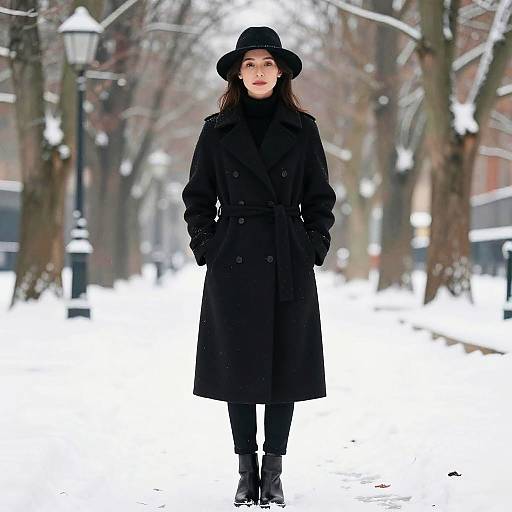 Winter Funeral Outfit for Woman