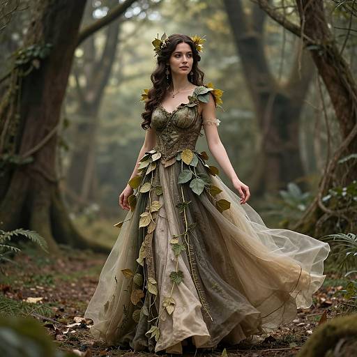 Ethereal Fantasy Forest Dress